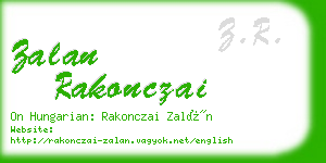 zalan rakonczai business card